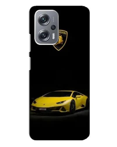 Чехол для Xiaomi Redmi Note 12 Pro (5g) с картинкой «Lamborghini желтый акцент»