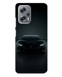 Чехол для Xiaomi Redmi Note 12 Pro (5g) с картинкой «Черный Lamborghini Aventador»