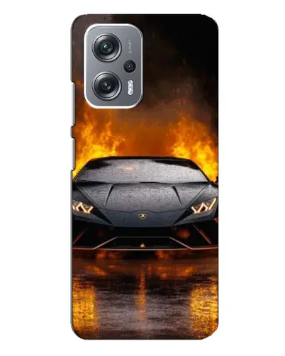 Чехол для Xiaomi Redmi Note 12 Pro (5g) с картинкой «Lamborghini в огне»