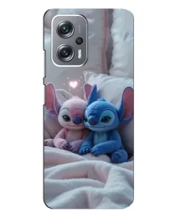 Чехол для Xiaomi Redmi Note 12 Pro (5g) с картинкой «Плюшевые Стич Ангел»