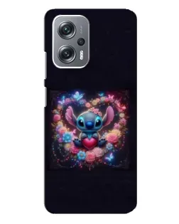 Чехол для Xiaomi Redmi Note 12 Pro (5g) с картинкой «Stitch в цветах»