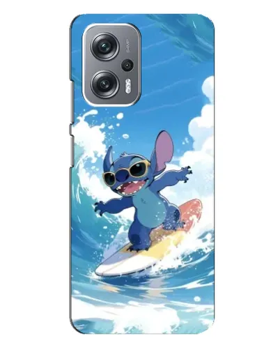 Чехол для Xiaomi Redmi Note 12 Pro (5g) с картинкой «Стич на волне»