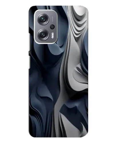 Чехол для Xiaomi Redmi Note 12 Pro (5g) с картинкой «Объемные синие складки» Чехол для Xiaomi Redmi Note 12 Pro (5g) с картинкой «Объемные синие складки»