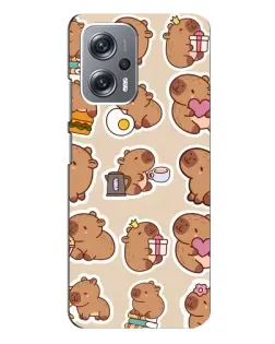 Чехол для Xiaomi Redmi Note 12 Pro (5g) с картинкой «Капибары паттерн» Чехол для Xiaomi Redmi Note 12 Pro (5g) с картинкой «Капибары паттерн»