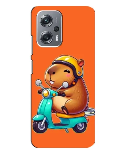 Чехол для Xiaomi Redmi Note 12 Pro (5g) с картинкой «Капибара на скутере»