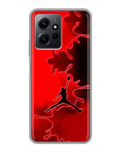 Чехол для Xiaomi Redmi Note 12 с картинкой «Jordan Red Smoke»