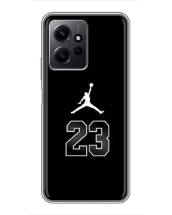Чехол для Xiaomi Redmi Note 12 с картинкой «Jordan Flight 23»