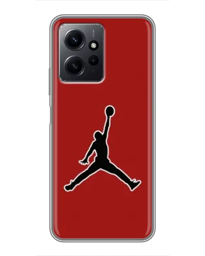 Чехол для Xiaomi Redmi Note 12 с картинкой «Jordan Red Back»