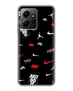 Чехол для Xiaomi Redmi Note 12 с картинкой «Nike Mix Pattern»