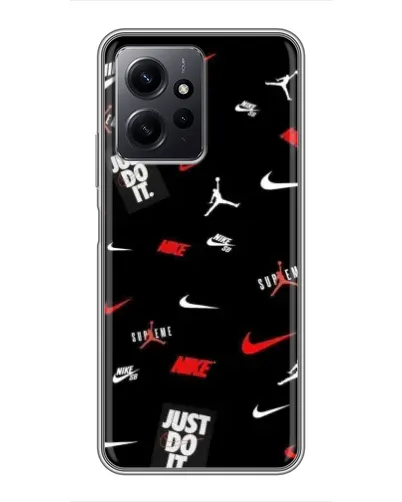 Чехол для Xiaomi Redmi Note 12 с картинкой «Nike Mix Pattern»