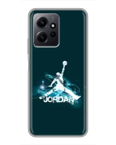 Чехол для Xiaomi Redmi Note 12 с картинкой «Jordan Blue Fire»