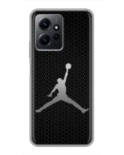 Чехол для Xiaomi Redmi Note 12 с картинкой «Jordan Dark Carbon»