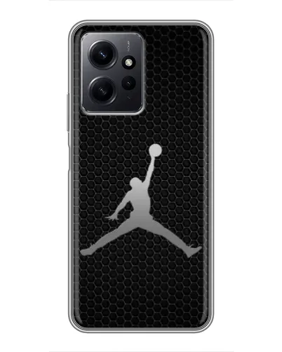 Чехол для Xiaomi Redmi Note 12 с картинкой «Jordan Dark Carbon»