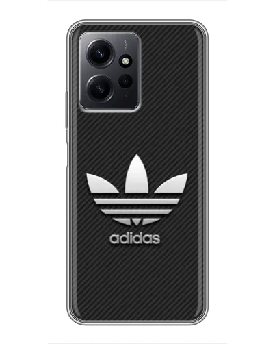 Чохол для Xiaomi Redmi Note 12 з картинкою «Adidas Карбонова текстура»
