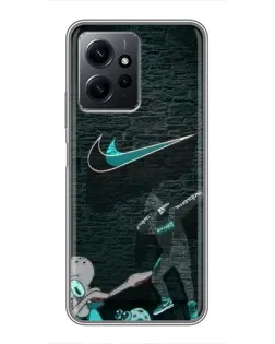 Чохол для Xiaomi Redmi Note 12 з картинкою «Спортивний арт Nike»