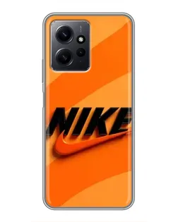 Чохол для Xiaomi Redmi Note 12 з картинкою «Помаранчевий драйв Nike»