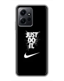 Чохол для Xiaomi Redmi Note 12 з картинкою «Текстовий принт Nike»