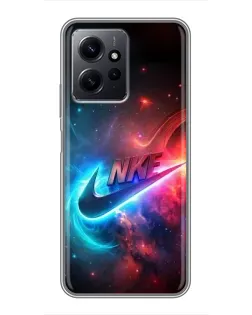 Чохол для Xiaomi Redmi Note 12 з картинкою «Вогняний логотип Nike»