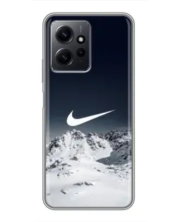 Чохол для Xiaomi Redmi Note 12 з картинкою «Nike — зимові гори»