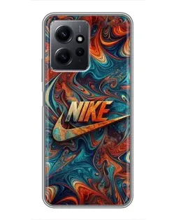 Чохол для Xiaomi Redmi Note 12 з картинкою «Nike в абстракції»
