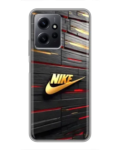 Чохол для Xiaomi Redmi Note 12 з картинкою «Золотий Nike на металі» Чохол для Xiaomi Redmi Note 12 з картинкою «Золотий Nike на металі»