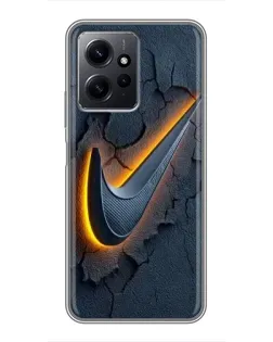 Чохол для Xiaomi Redmi Note 12 з картинкою «Об'ємний логотип Найк»