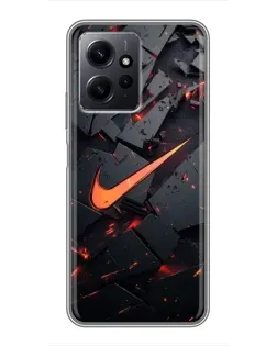 Чохол для Xiaomi Redmi Note 12 з картинкою «Nike — ефект розломів»