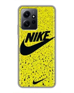 Чохол для Xiaomi Redmi Note 12 з картинкою «Жовтий текстурний Nike»