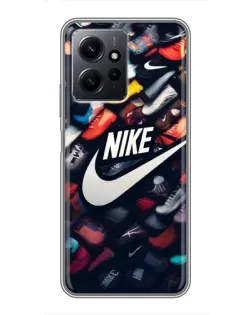 Чохол для Xiaomi Redmi Note 12 з картинкою «Колекція кросівок Nike»