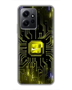 Чохол для Xiaomi Redmi Note 12 з картинкою «Nike — золота іскра»