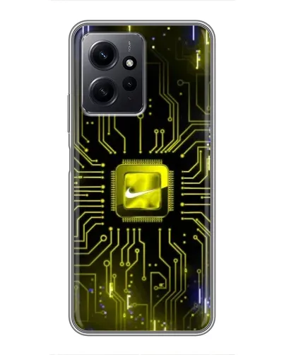 Чохол для Xiaomi Redmi Note 12 з картинкою «Nike — золота іскра» Чохол для Xiaomi Redmi Note 12 з картинкою «Nike — золота іскра»
