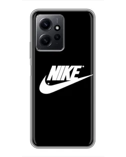 Чехол для Xiaomi Redmi Note 12 с картинкой «Мазки краски Nike»