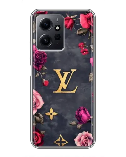 Чохол для Xiaomi Redmi Note 12 з картинкою «Квітковий Louis Vuitton»