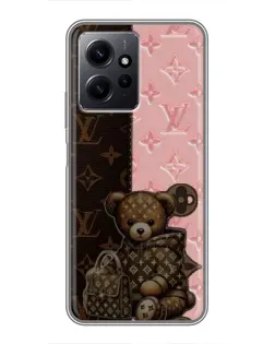 Чохол для Xiaomi Redmi Note 12 з картинкою «Ведмедик у стилі LV»