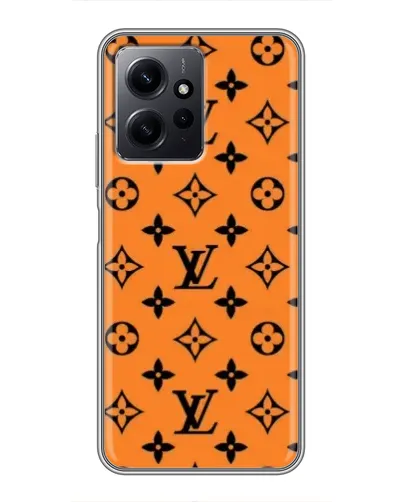 Чохол для Xiaomi Redmi Note 12 з картинкою «Помаранчевий стиль LV»
