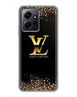 Чохол для Xiaomi Redmi Note 12 з картинкою «LV — золоті іскри»