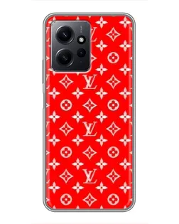 Чохол для Xiaomi Redmi Note 12 з картинкою «Яскравий паттерн LV»