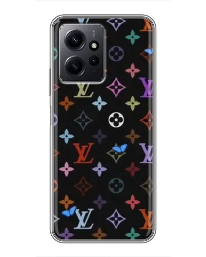 Чохол для Xiaomi Redmi Note 12 з картинкою «Кольорова монограма LV»