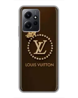 Чохол для Xiaomi Redmi Note 12 з картинкою «LV — золота печатка»