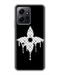Чохол для Xiaomi Redmi Note 12 з картинкою «Квіткова монограма»