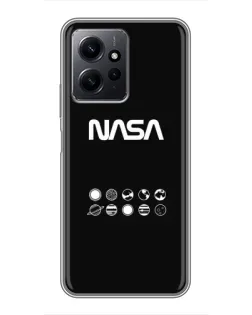 Чохол для Xiaomi Redmi Note 12 з картинкою «NASA — технічний принт»