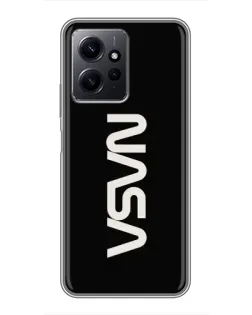 Чохол для Xiaomi Redmi Note 12 з картинкою «NASA — вертикальний логотип»