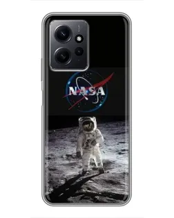 Чохол для Xiaomi Redmi Note 12 з картинкою «Астронавт на Місяці»