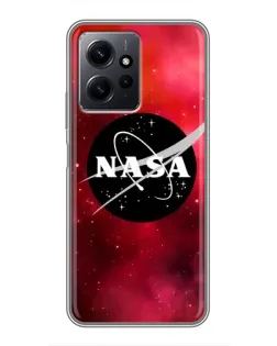 Чохол для Xiaomi Redmi Note 12 з картинкою «NASA — червона туманність»