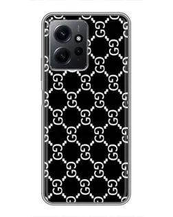 Чехол для Xiaomi Redmi Note 12 с картинкой «Gucci — сетчатый паттерн»