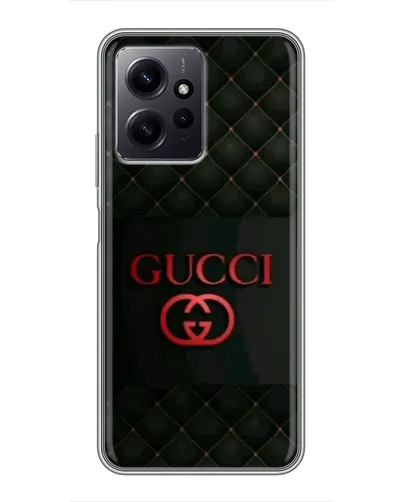 Чехол для Xiaomi Redmi Note 12 с картинкой «Gucci — стеганый черный»