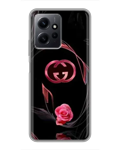 Чехол для Xiaomi Redmi Note 12 с картинкой «Gucci — неоновая роза»