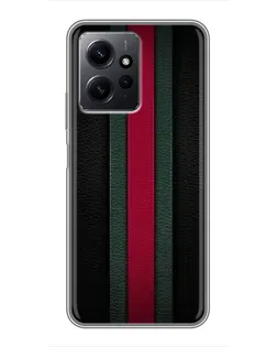 Чехол для Xiaomi Redmi Note 12 с картинкой «Gucci — неоновая линия»