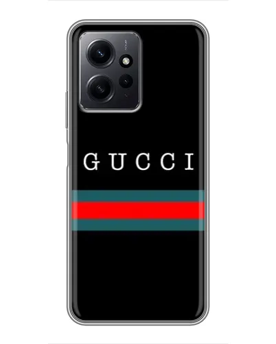 Чехол для Xiaomi Redmi Note 12 с картинкой «Gucci — красный пояс»