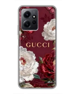 Чохол для Xiaomi Redmi Note 12 з картинкою «Gucci — бордові троянди» Чохол для Xiaomi Redmi Note 12 з картинкою «Gucci — бордові троянди»